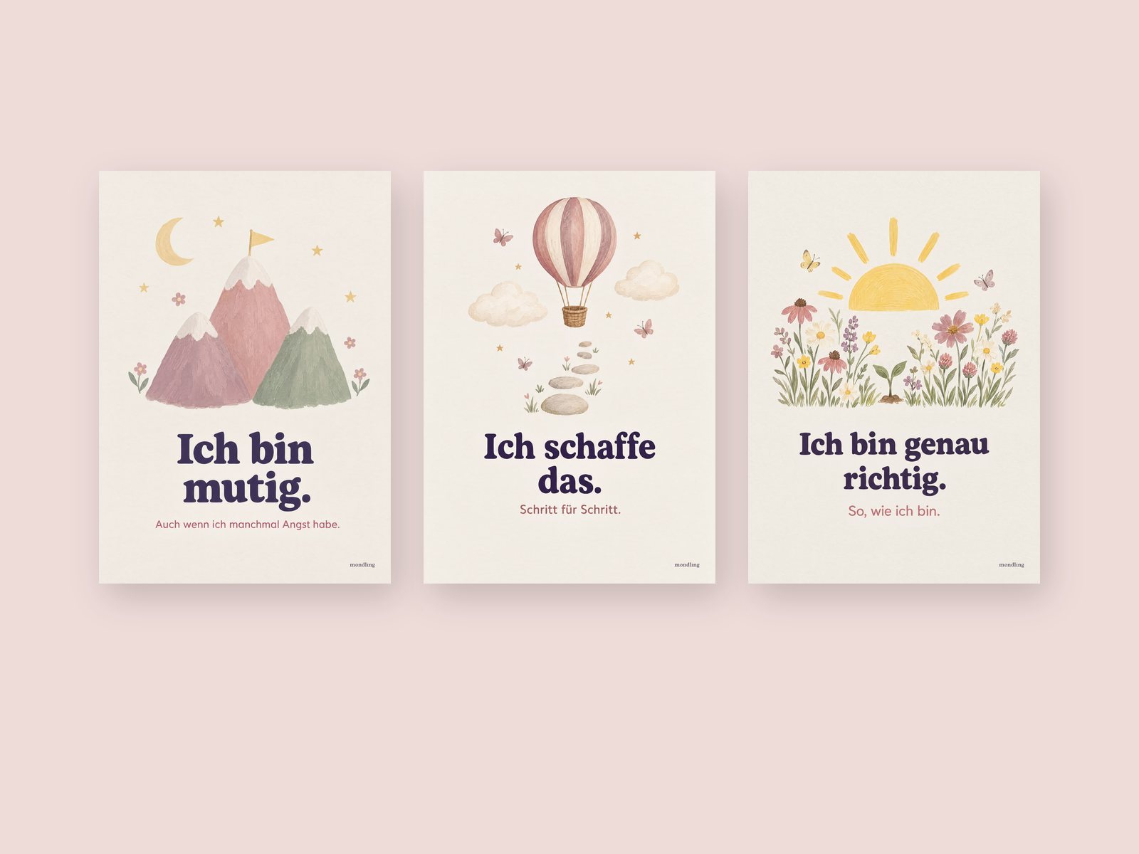 Die drei Poster als Set
